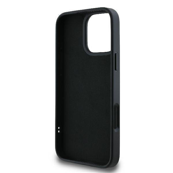 Pouzdro pro Apple iPhone 16 Pro, Karl Lagerfeld, 3D Rubber Signature, Černá