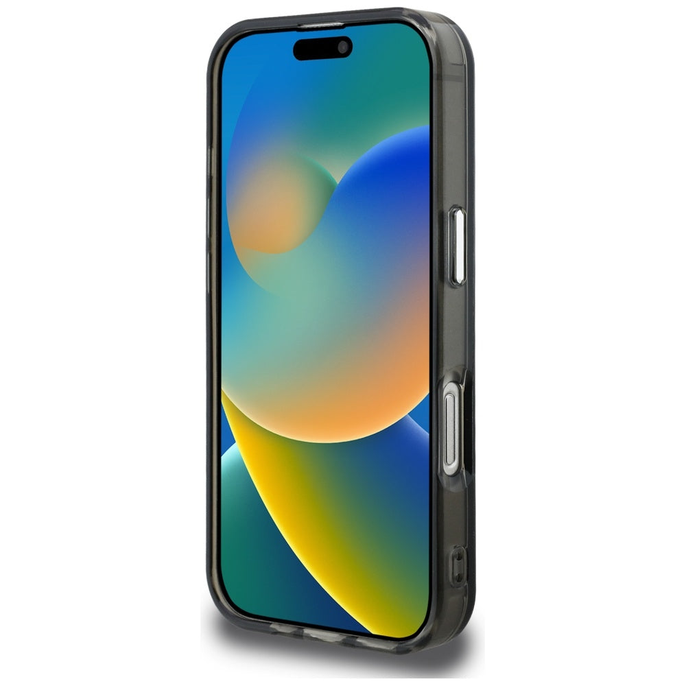 Pouzdro pro Apple iPhone 16 Pro, Karl Lagerfeld, IML Aquarelle Logo Choupette, Černá