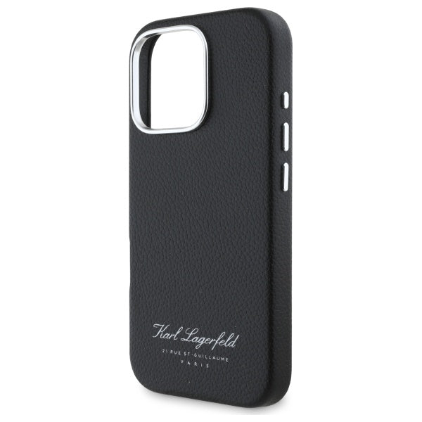 Pouzdro pro Apple iPhone 16 Pro, Karl Lagerfeld, RSG, Černá