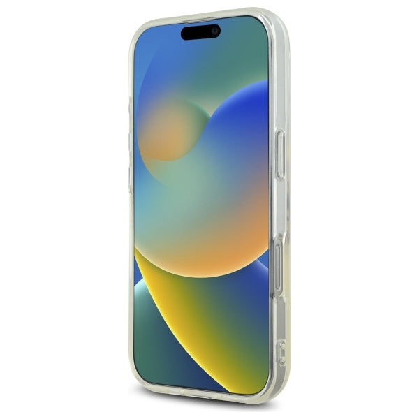 Pouzdro pro Apple iPhone 16 Pro Max, Guess, IML Heart, Transparentní