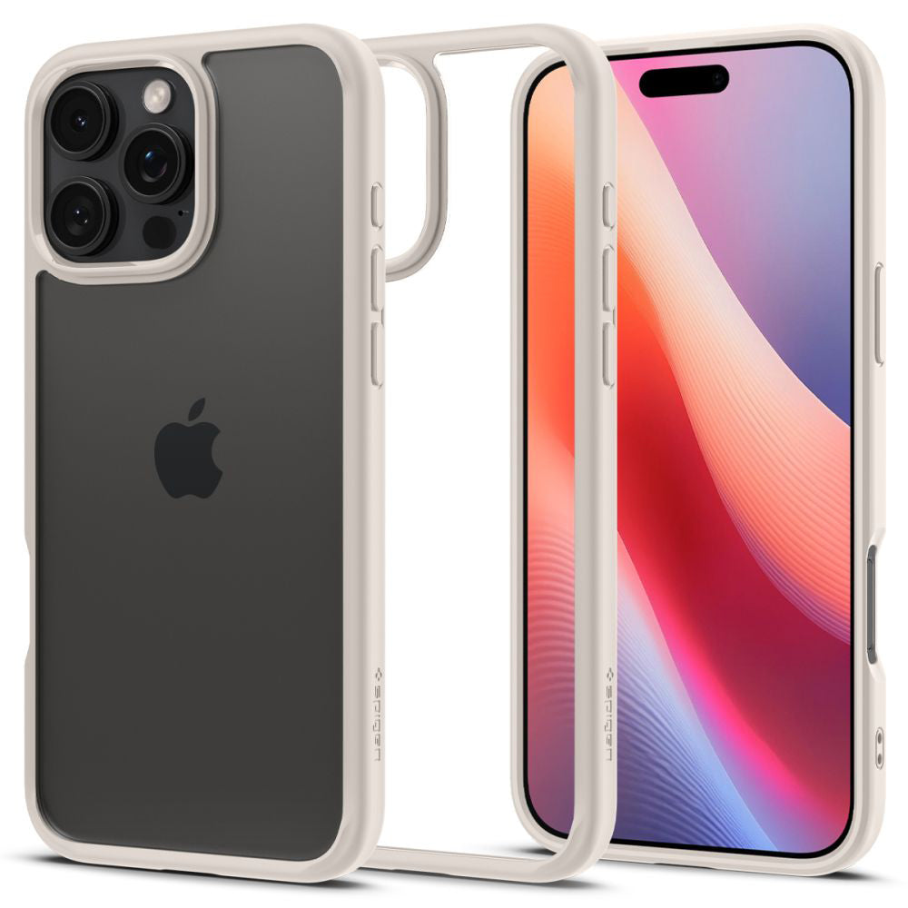 Pouzdro pro Apple iPhone 16 Pro Max, Spigen, Ultra Hybrid, Béžová ACS08385
