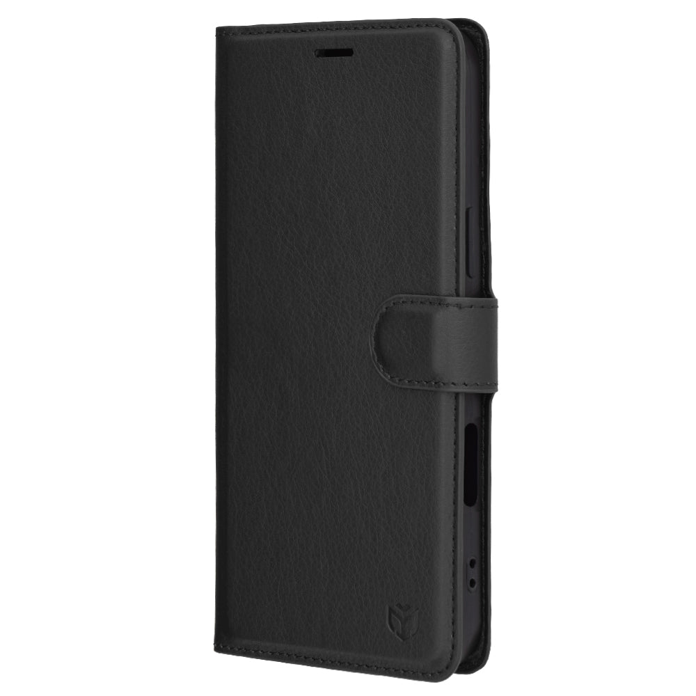 Pouzdro pro Apple iPhone 16 Pro Max, Techsuit, Leather Folio, Černá