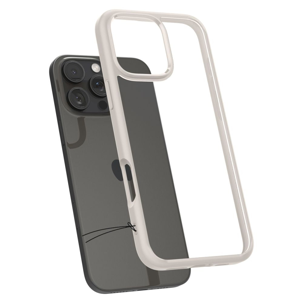 Pouzdro pro Apple iPhone 16 Pro, Spigen, Ultra Hybrid, Beige ACS08127