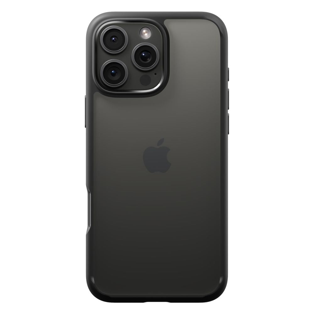 Pouzdro pro Apple iPhone 16 Pro, Spigen, Ultra Hybrid, Matně černé