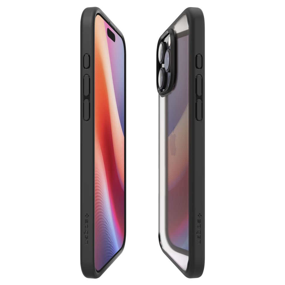 Pouzdro pro Apple iPhone 16 Pro, Spigen, Ultra Hybrid, Matně černé