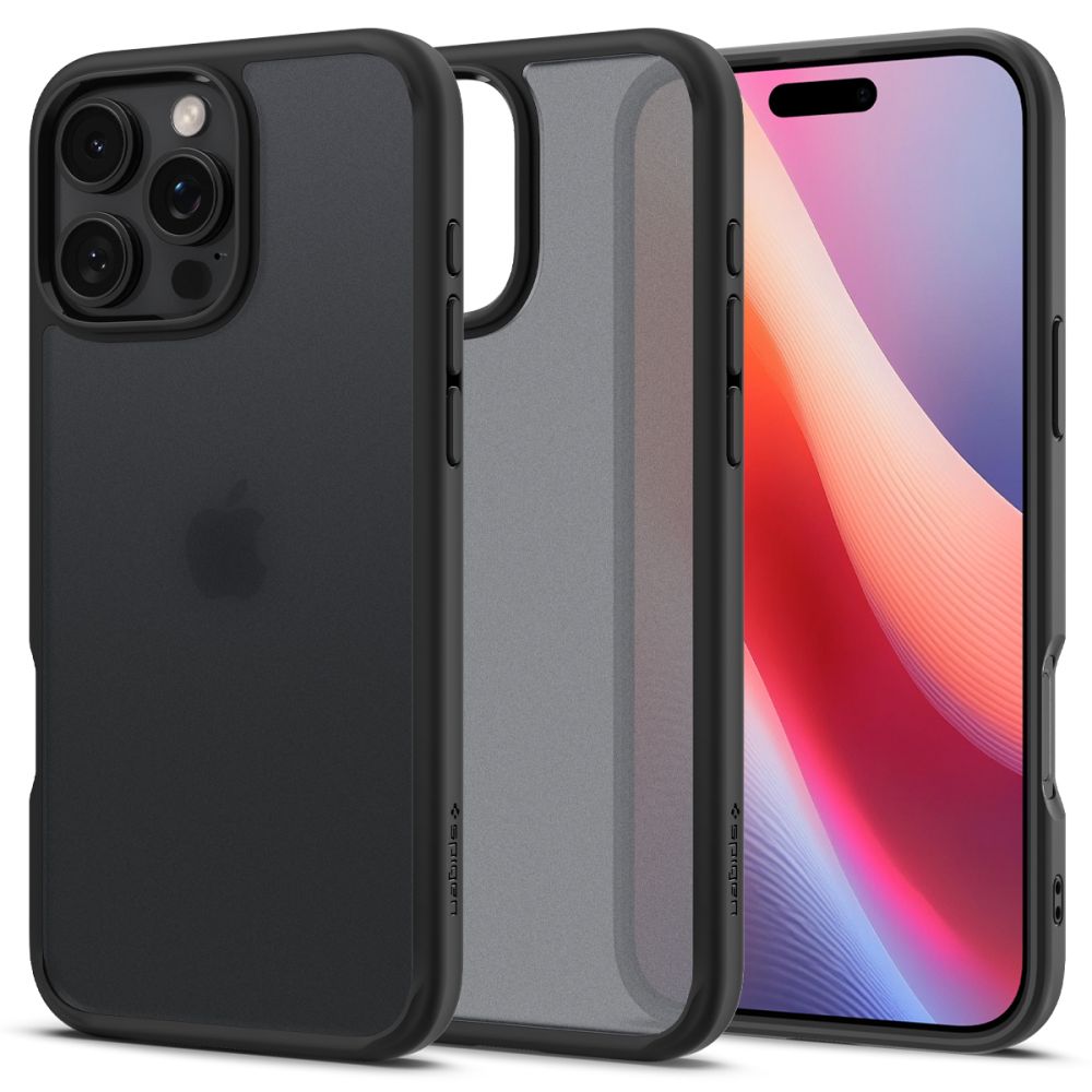 Pouzdro pro Apple iPhone 16 Pro, Spigen, Ultra Hybrid, Černá Satinovaná ACS08124