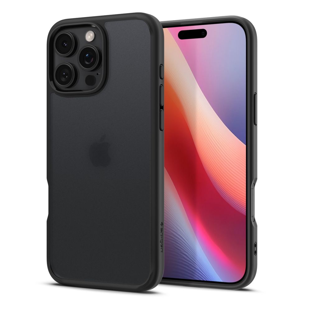 Pouzdro pro Apple iPhone 16 Pro, Spigen, Ultra Hybrid, Černá Satinovaná ACS08124