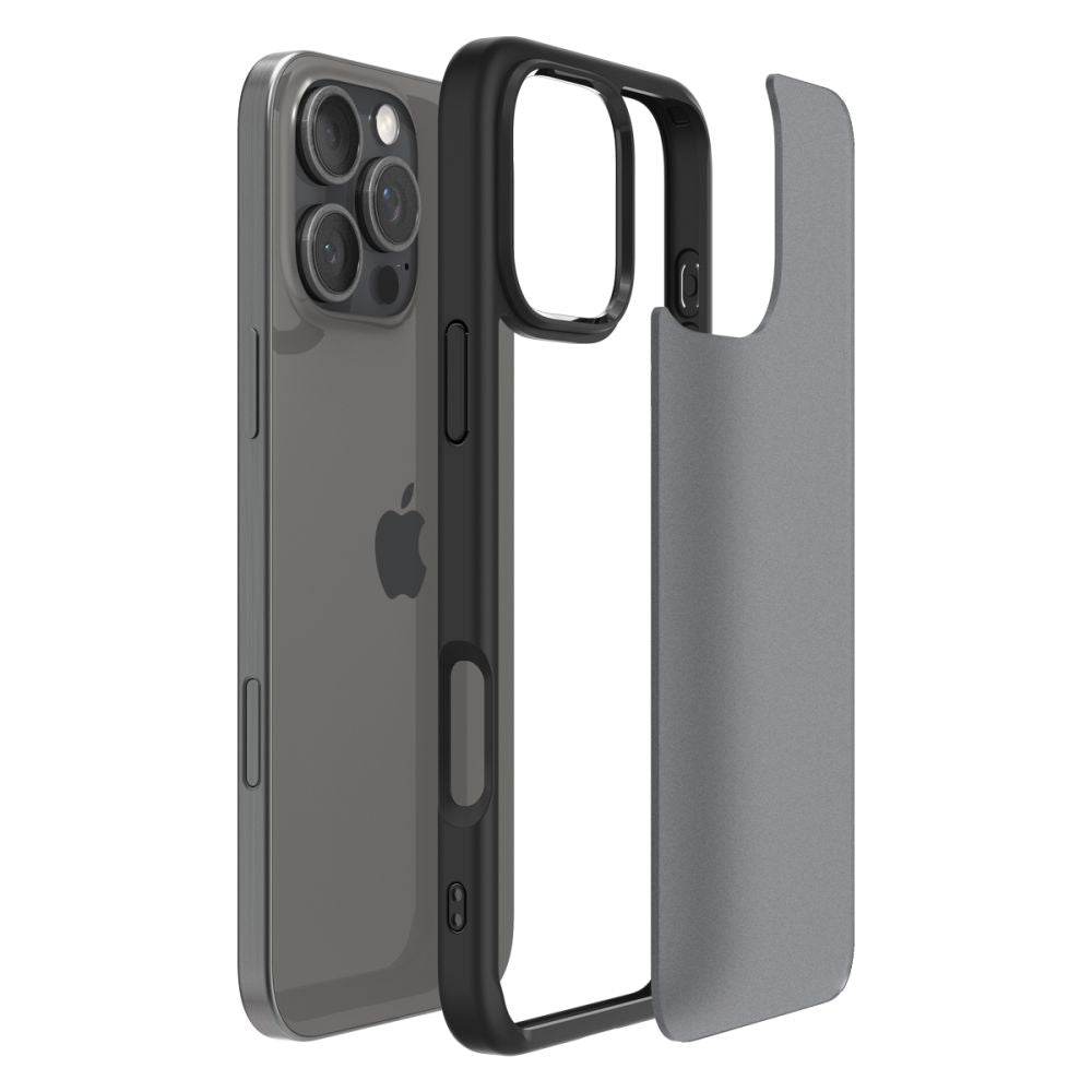 Pouzdro pro Apple iPhone 16 Pro, Spigen, Ultra Hybrid, Černá Satinovaná ACS08124