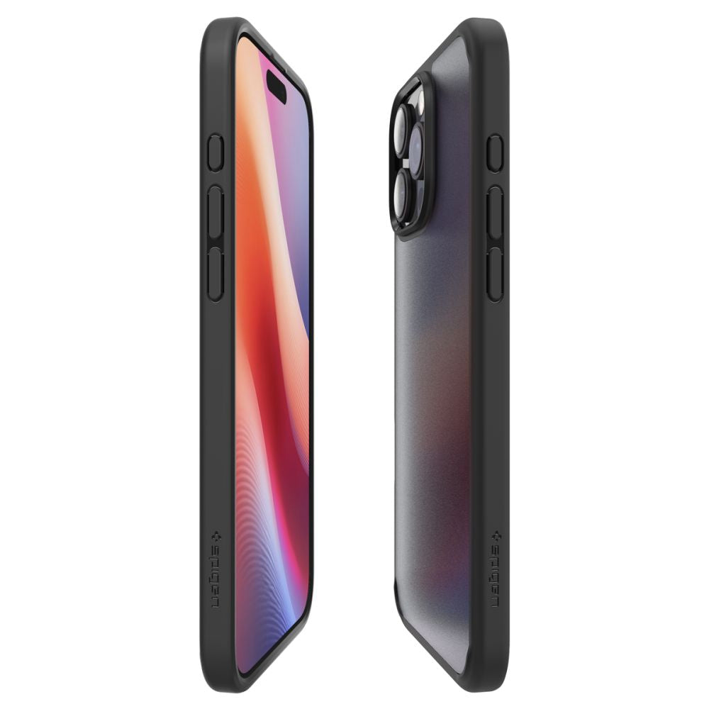 Pouzdro pro Apple iPhone 16 Pro, Spigen, Ultra Hybrid, Černá Satinovaná ACS08124