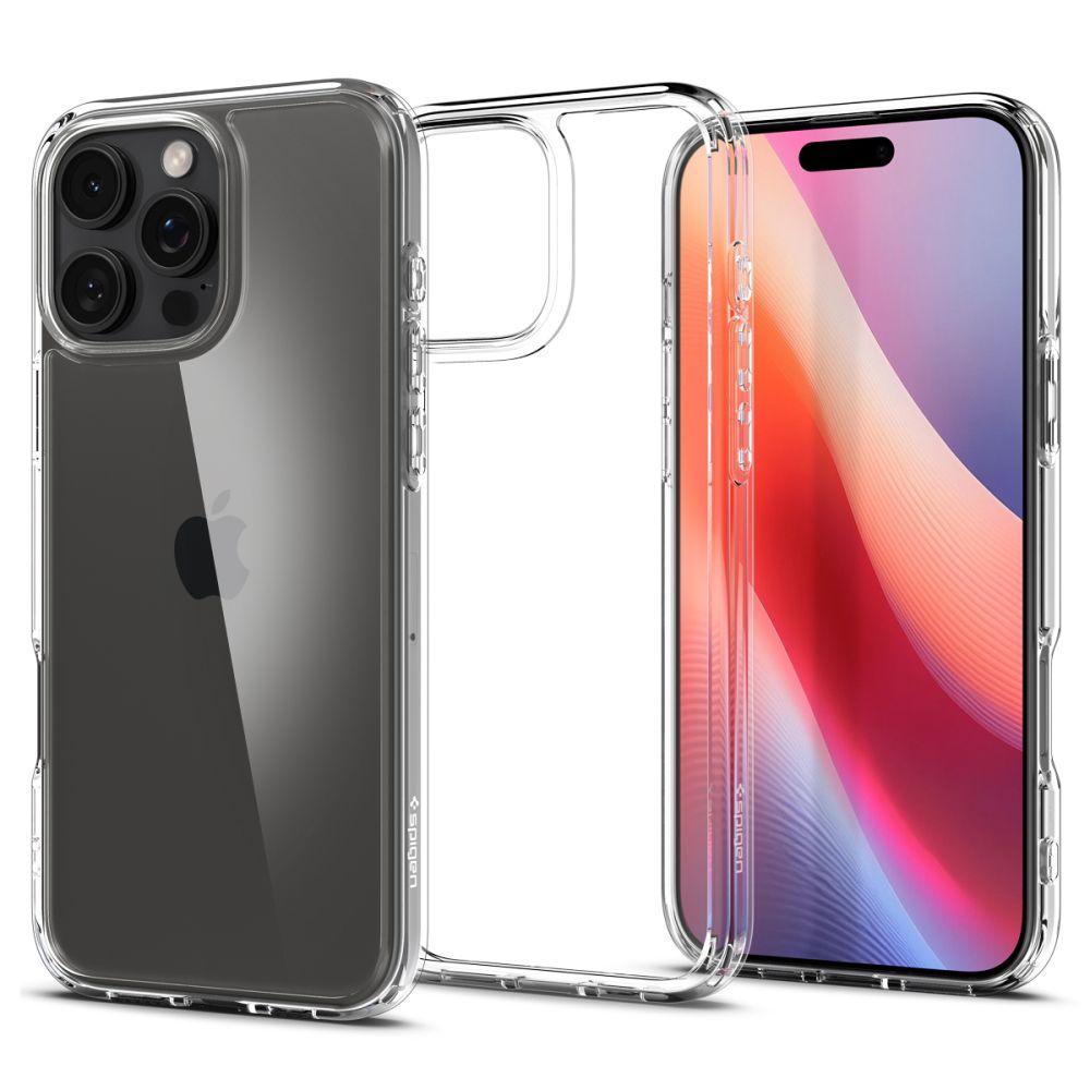 Pouzdro pro Apple iPhone 16 Pro, Spigen, Ultra Hybrid, Transparentní ACS08121