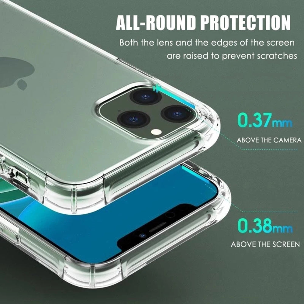 Pouzdro pro Apple iPhone 16 Pro, Techsuit, Odolné proti nárazům průhledné (velký otvor na čočku), Průhledné