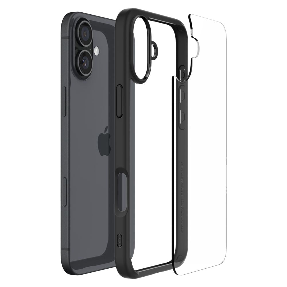 Pouzdro pro Apple iPhone 16, Spigen, Ultra Hybrid, Matně černé ACS08201