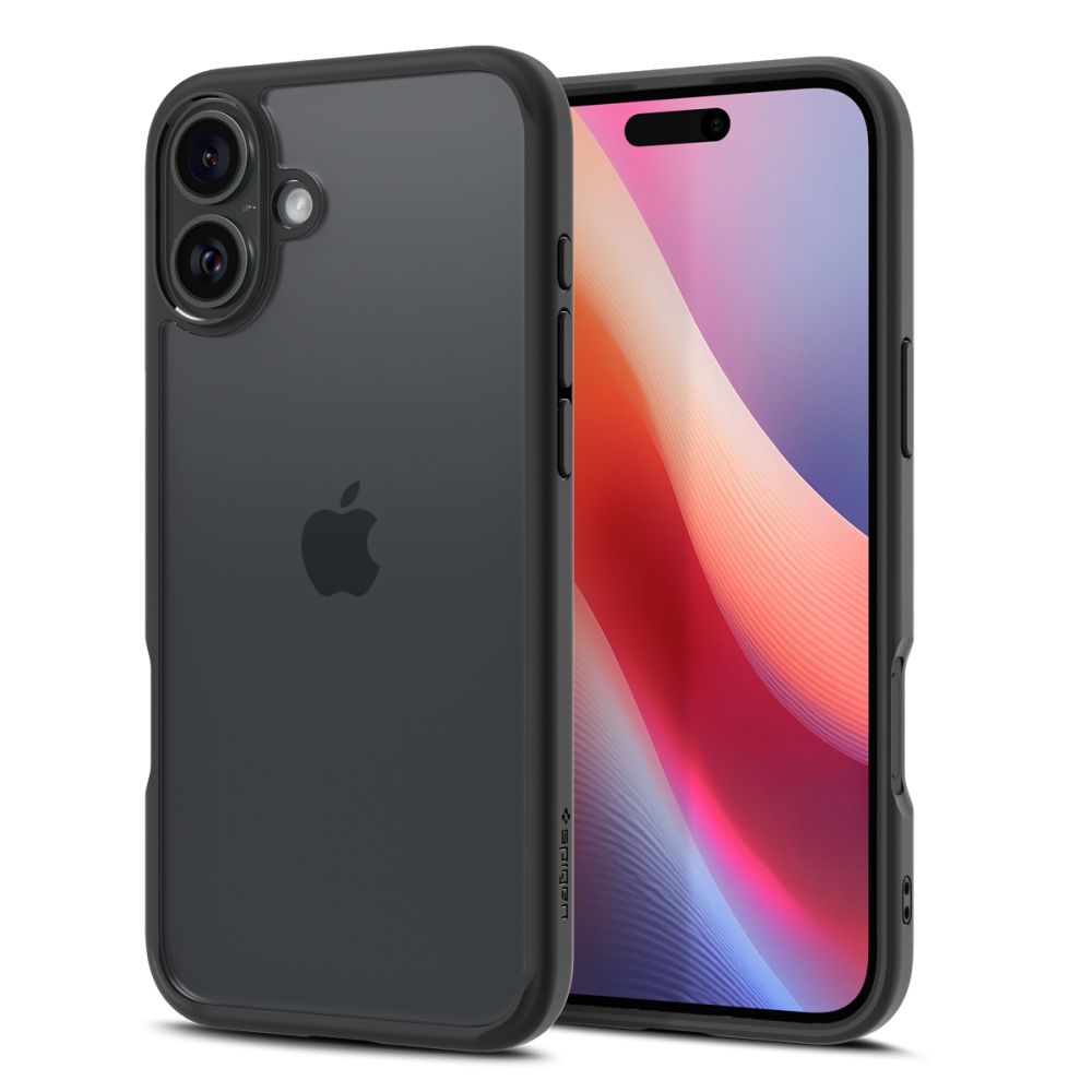 Pouzdro pro Apple iPhone 16, Spigen, Ultra Hybrid, Matně černé ACS08201