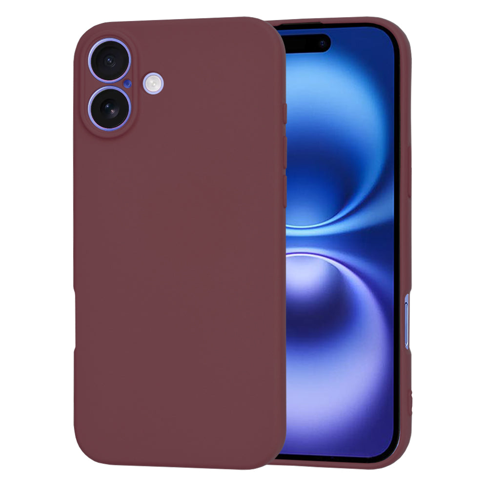 Pouzdro pro Apple iPhone 16, Techsuit, SoftFlex, Višňová