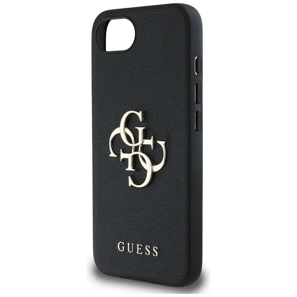 Pouzdro pro Apple iPhone 17e / 16e, Guess, 4G Grained Big and Classic Logo, Černá