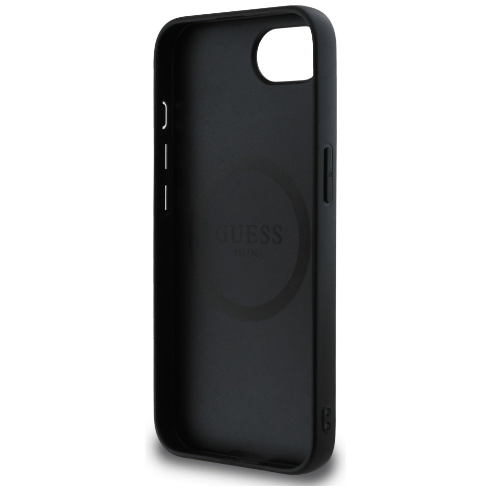 Case for Apple iPhone 17e / 16e, Guess, 4G Script Logo, Black