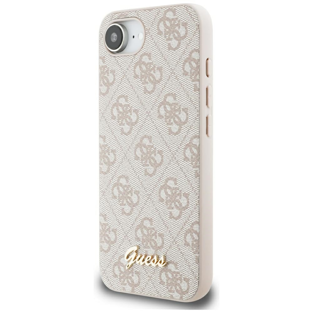Case for Apple iPhone 17e / 16e, Guess, 4G Script Logo, Pink