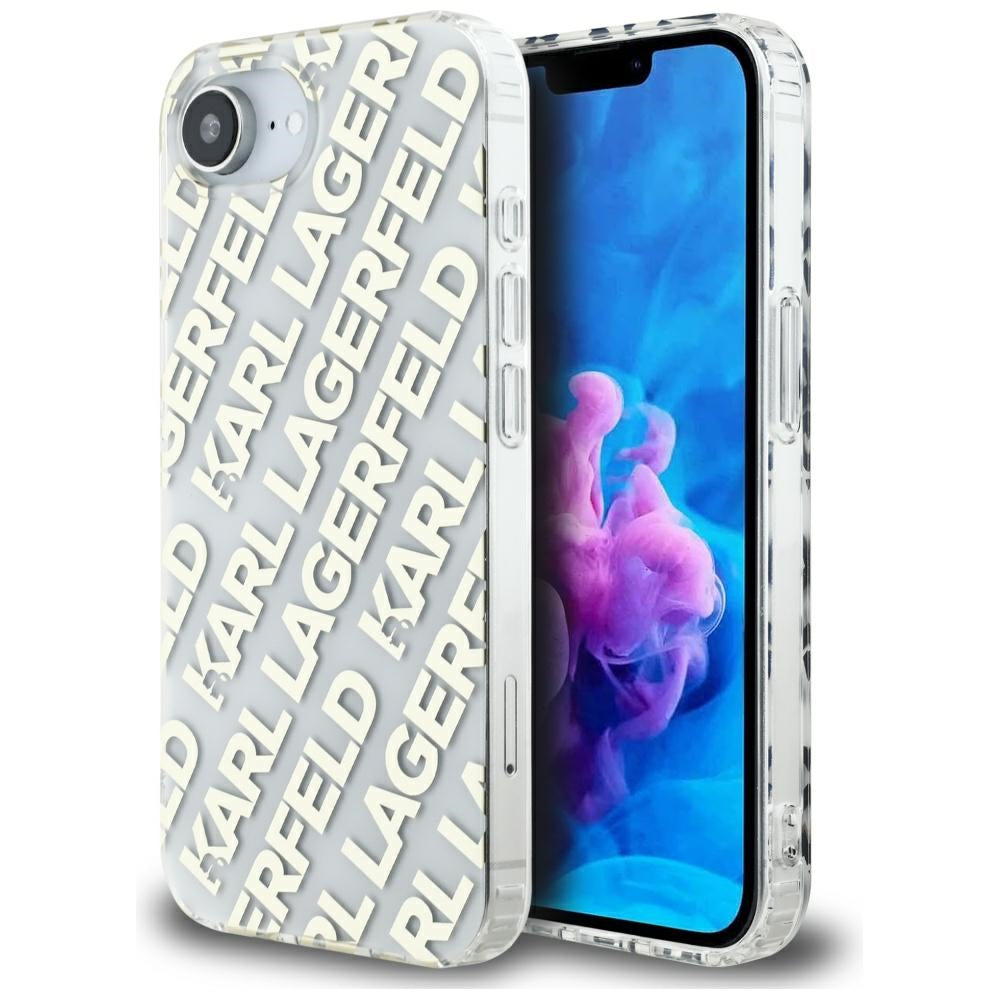 Pouzdro pro Apple iPhone 17e / 16e, Karl Lagerfeld, IML Luxury Gold Fullover Logo, Zlaté