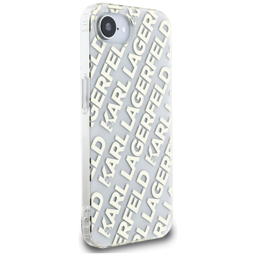 Pouzdro pro Apple iPhone 17e / 16e, Karl Lagerfeld, IML Luxury Gold Fullover Logo, Zlaté