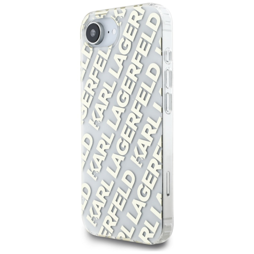 Pouzdro pro Apple iPhone 17e / 16e, Karl Lagerfeld, IML Luxury Gold Fullover Logo, Zlaté