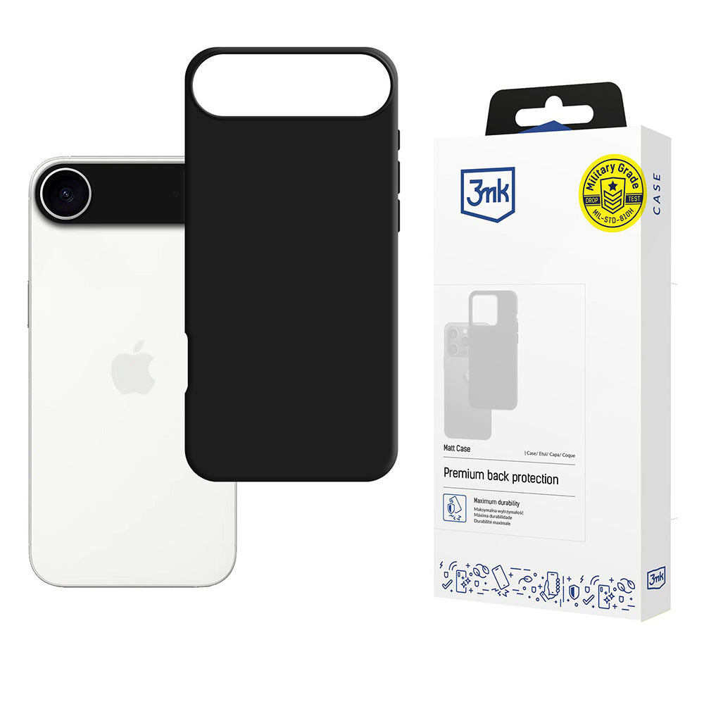 Pouzdro pro Apple iPhone 17 Air, 3MK, Černá matná