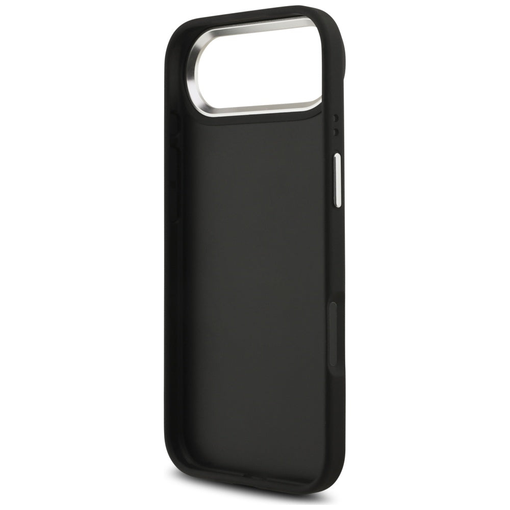 Pouzdro pro Apple iPhone 17 Air, Guess, 4G Grained Big and Classic Logo, Černé Stříbrné