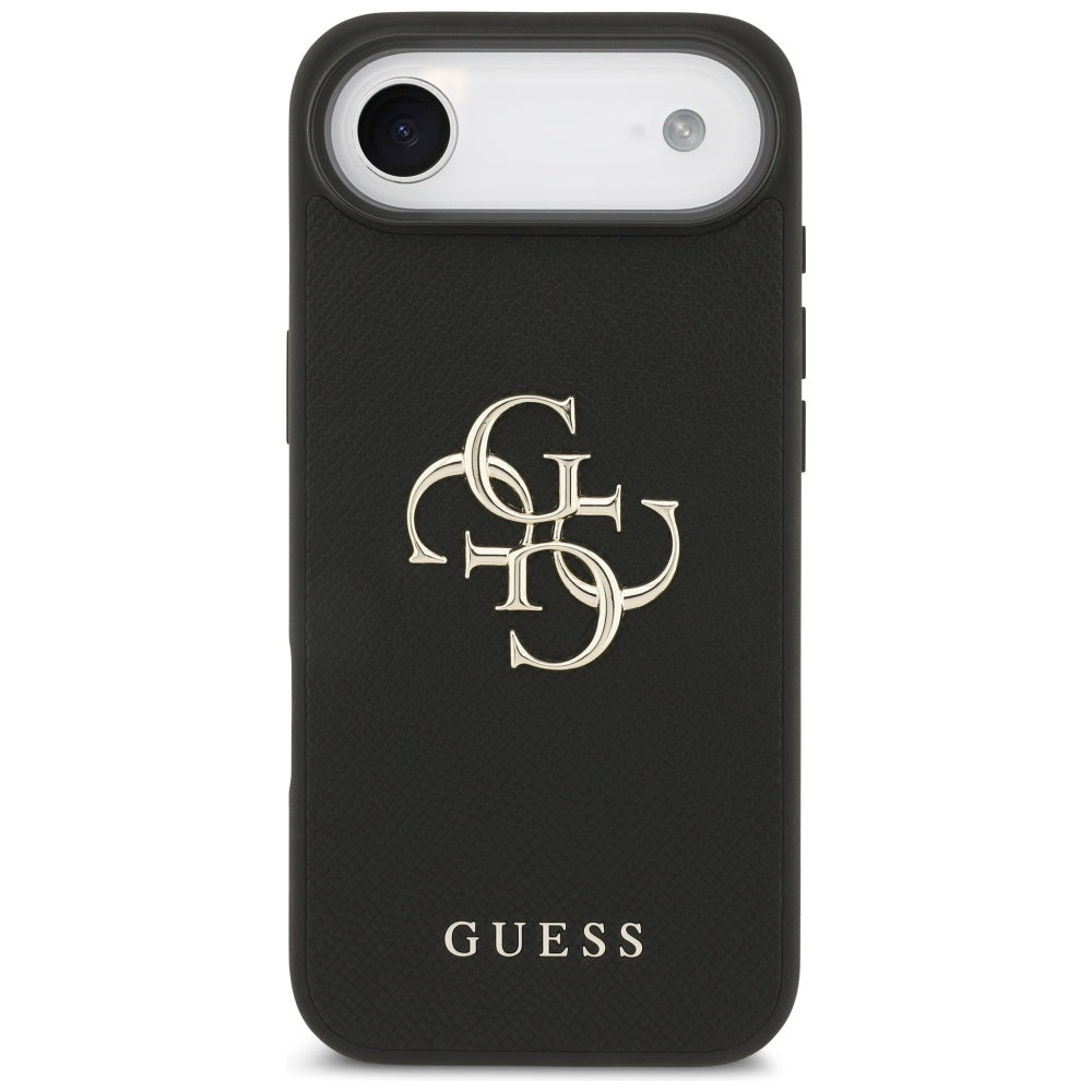 Pouzdro pro Apple iPhone 17 Air, Guess, 4G Grained Big and Classic Logo, Černá