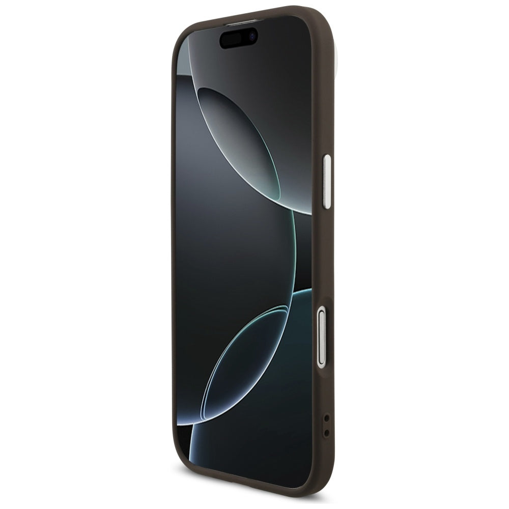 Pouzdro pro Apple iPhone 17 Air, Guess, Big 4G Logo Classic, Hnědo Stříbrné