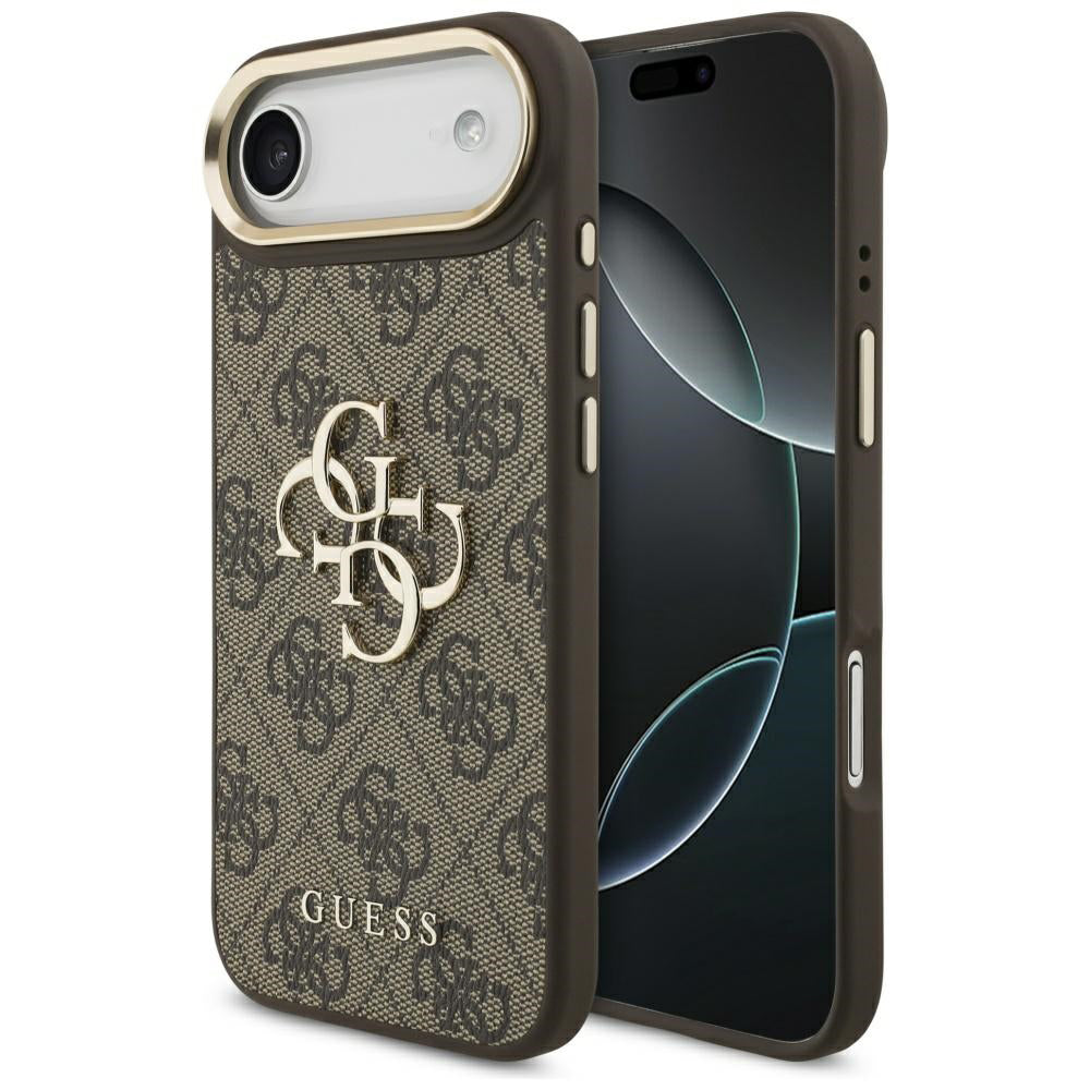 Pouzdro pro Apple iPhone 17 Air, Guess, Big 4G Logo Classic, Zlatohnědá