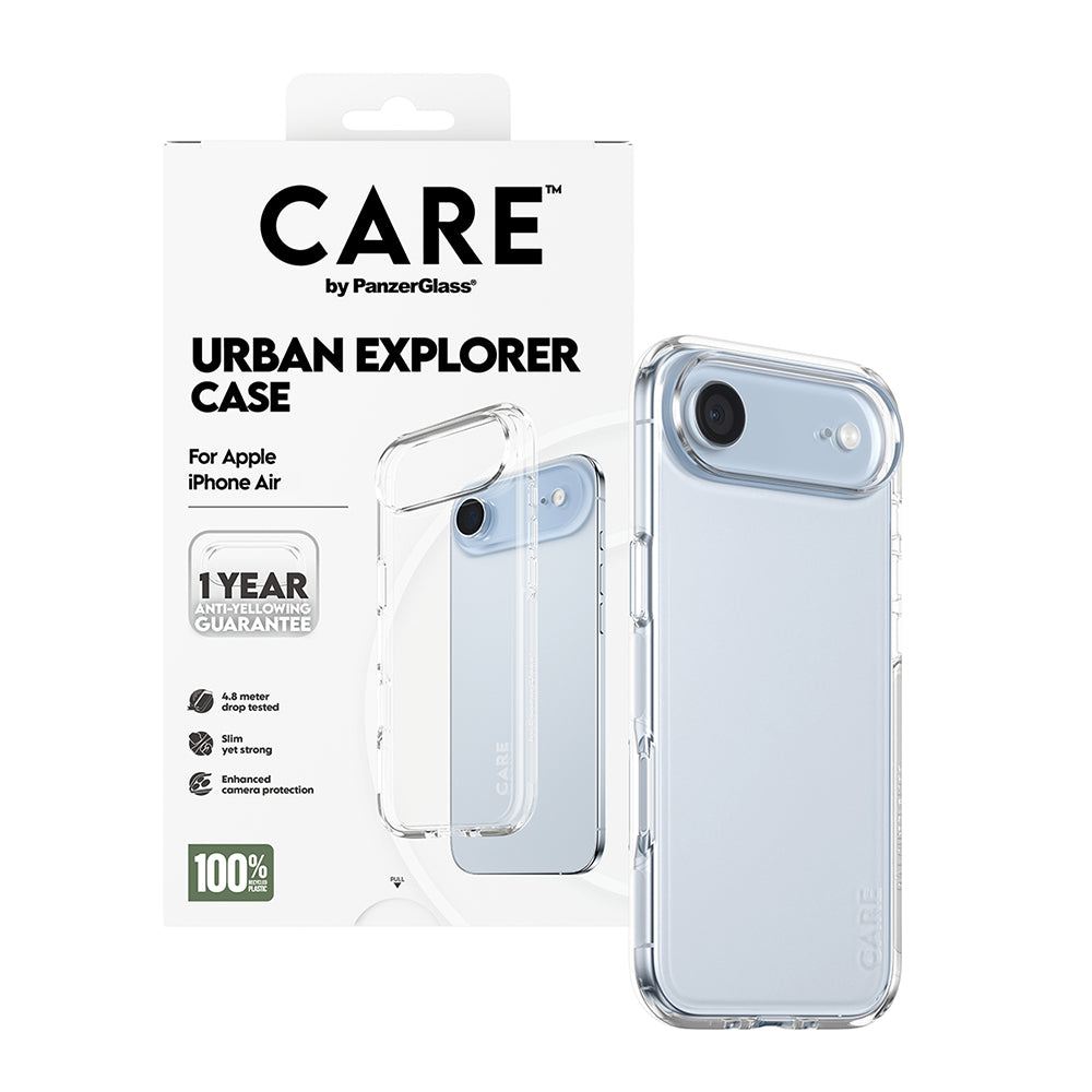 Pouzdro pro Apple iPhone 17 Air, PanzerGlass, Care Urban Explorer, Průhledné