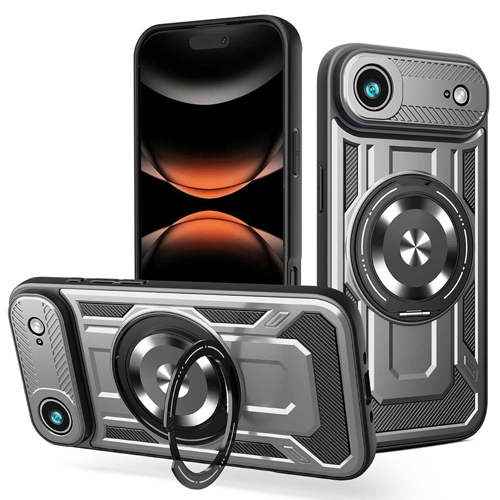 Pouzdro pro Apple iPhone 17 Air, Techsuit, RuggedCam, Šedá