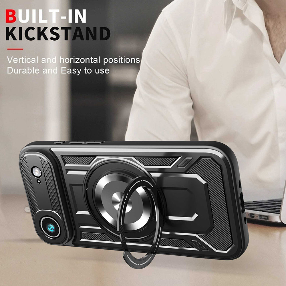 Pouzdro pro Apple iPhone 17 Air, Techsuit, RuggedCam, Šedá