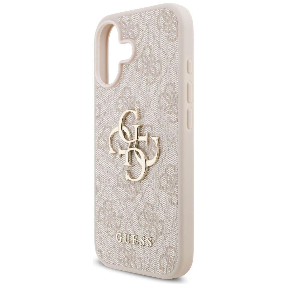 Pouzdro pro Apple iPhone 17, Guess, 4G Big Logo, Růžové