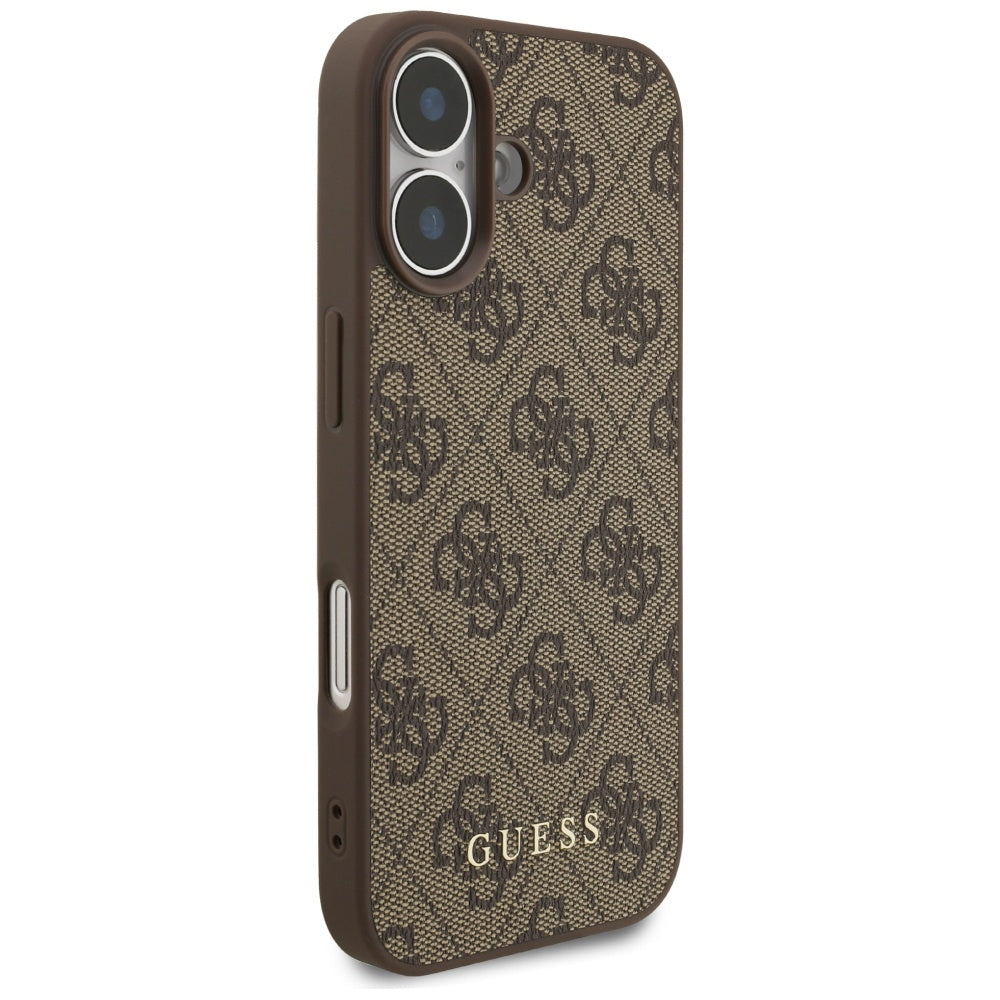 Pouzdro pro Apple iPhone 17, Guess, 4G Classic, Hnědá