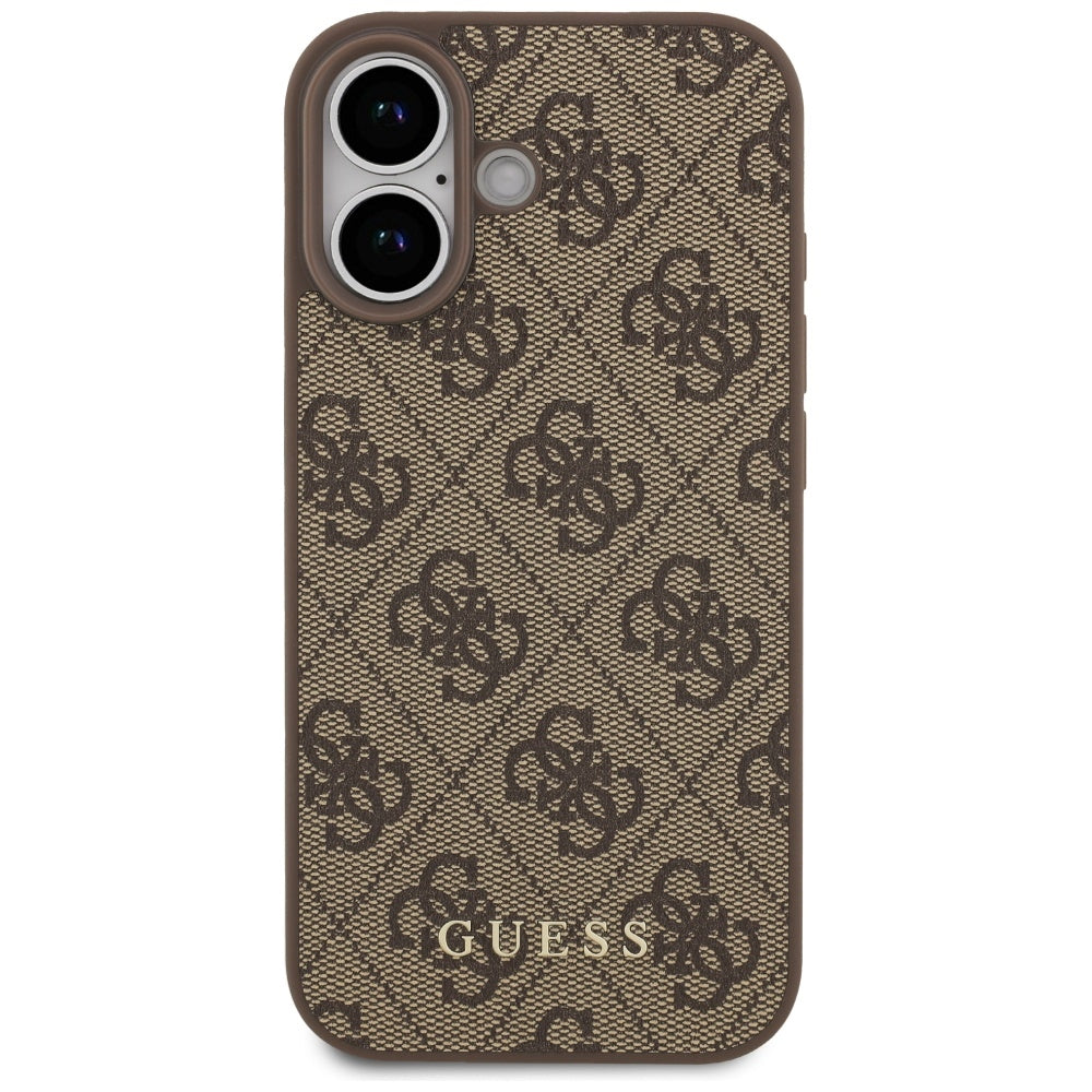 Pouzdro pro Apple iPhone 17, Guess, 4G Classic, Hnědá