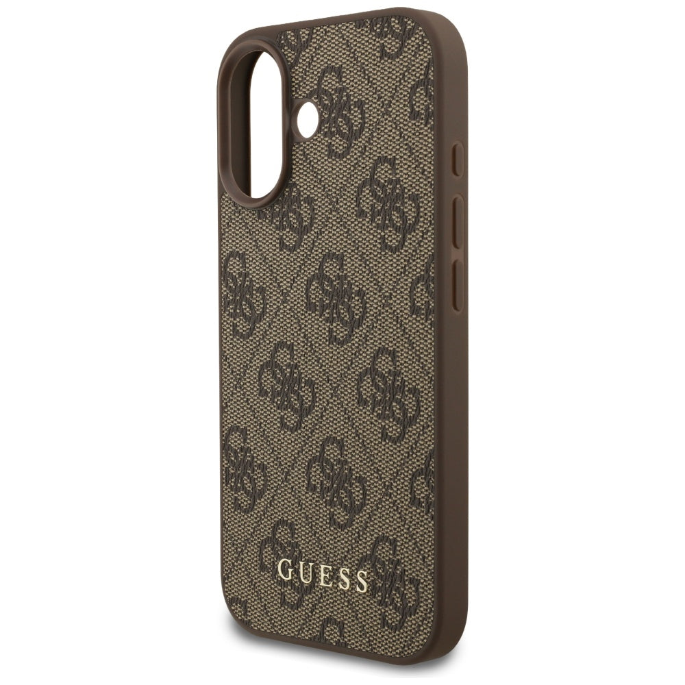 Pouzdro pro Apple iPhone 17, Guess, 4G Classic, Hnědá