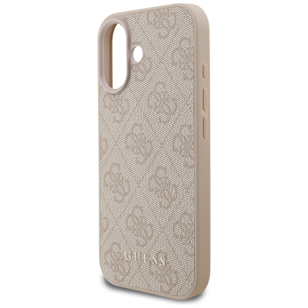 Pouzdro pro Apple iPhone 17, Guess, 4G Classic, Růžové