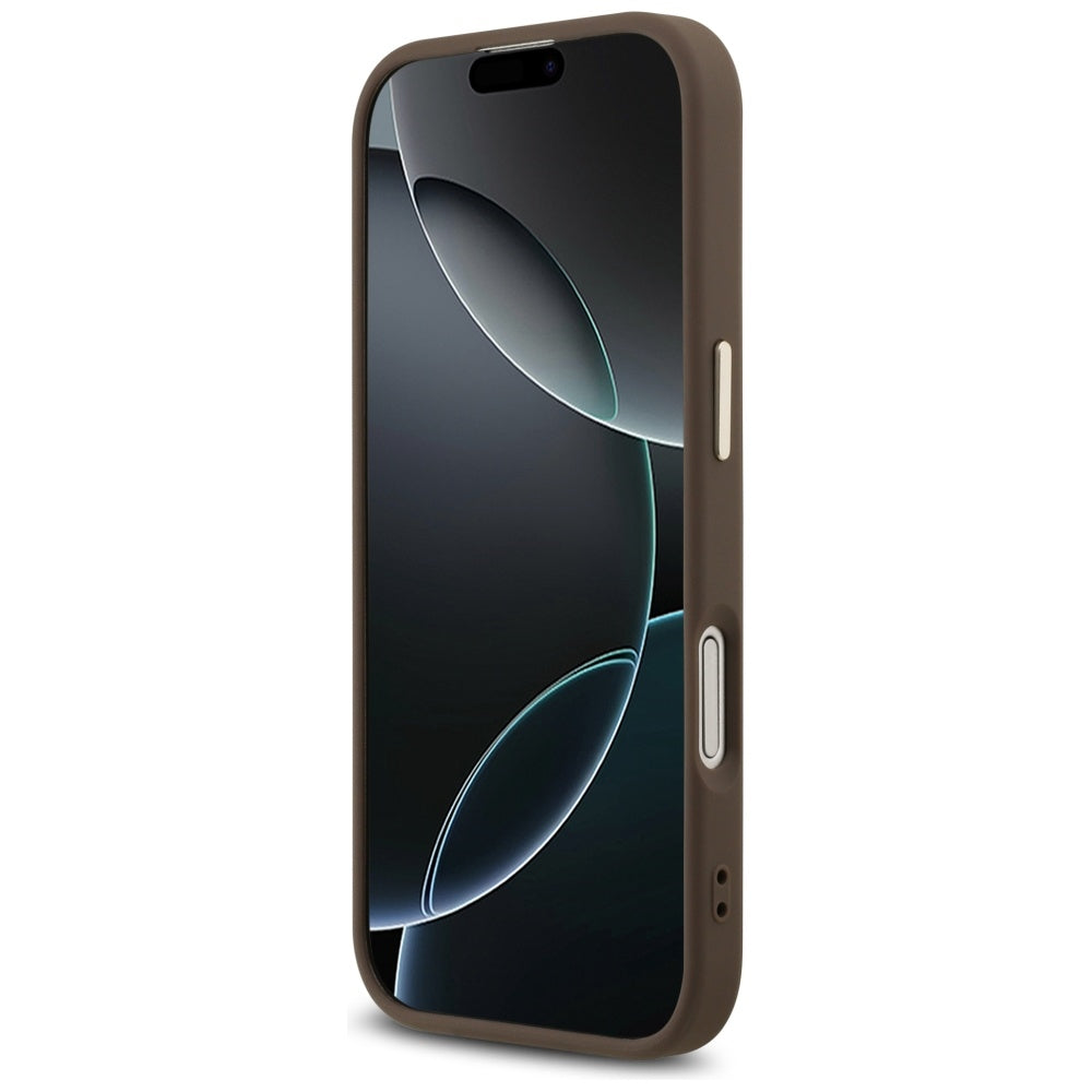 Pouzdro pro Apple iPhone 17, Guess, Big 4G Logo Classic, Zlatohnědá
