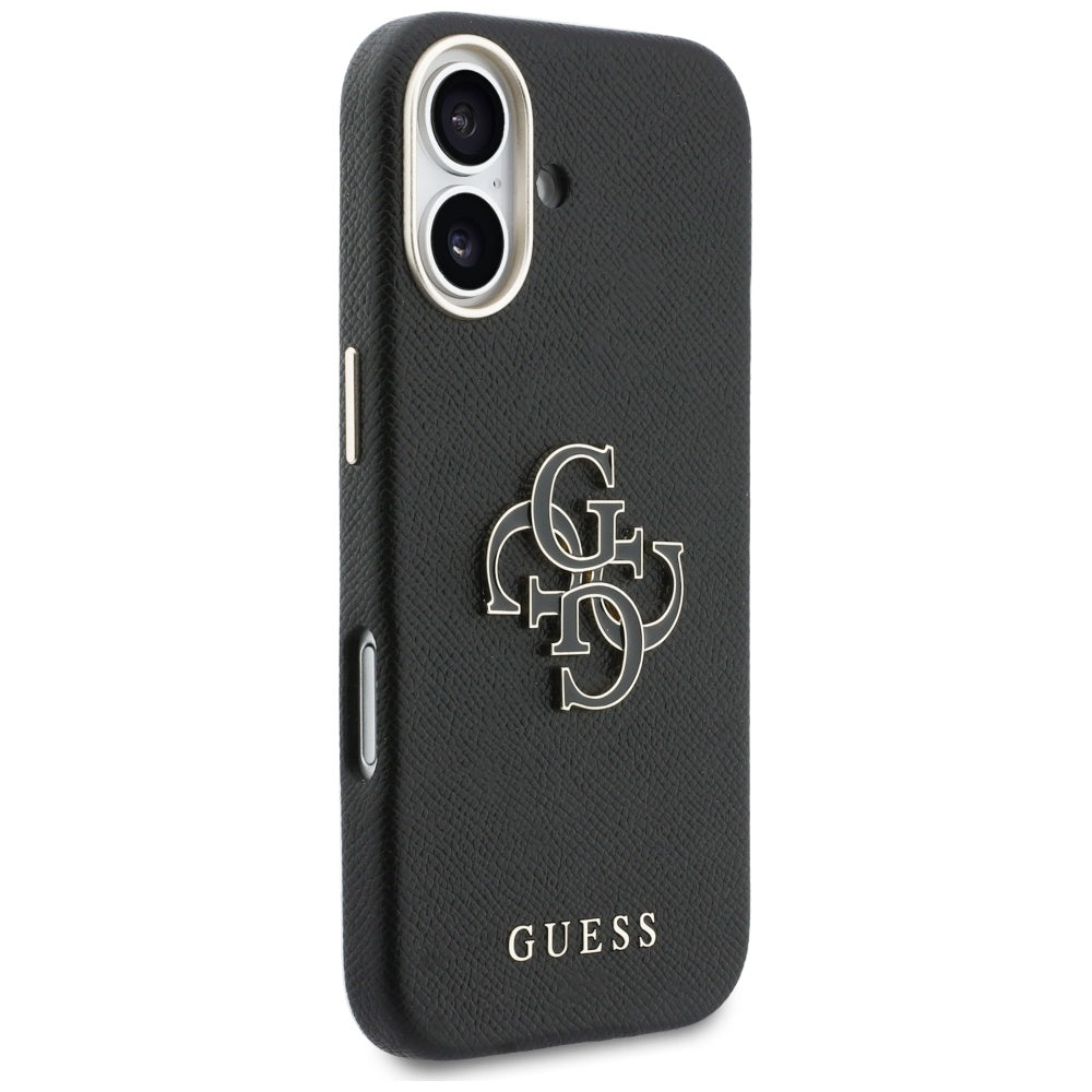 Pouzdro pro Apple iPhone 17, Guess, Resin Logo, Černá