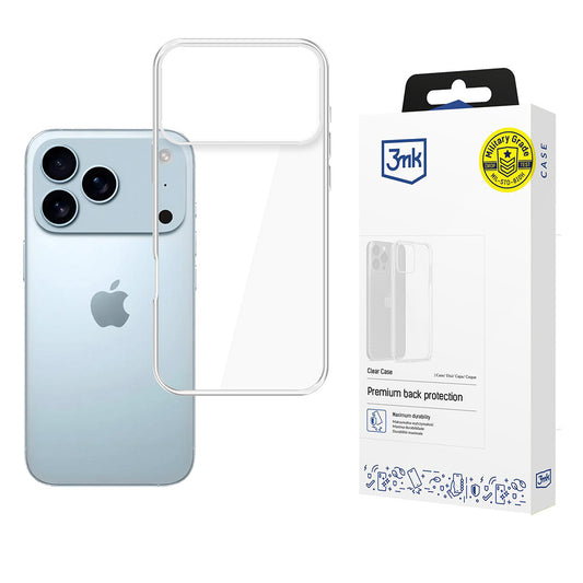 Pouzdro pro Apple iPhone 17 Pro, 3MK, Clear, Transparent