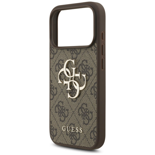 Pouzdro pro Apple iPhone 17 Pro, Guess, 4G Big Logo, hnědá