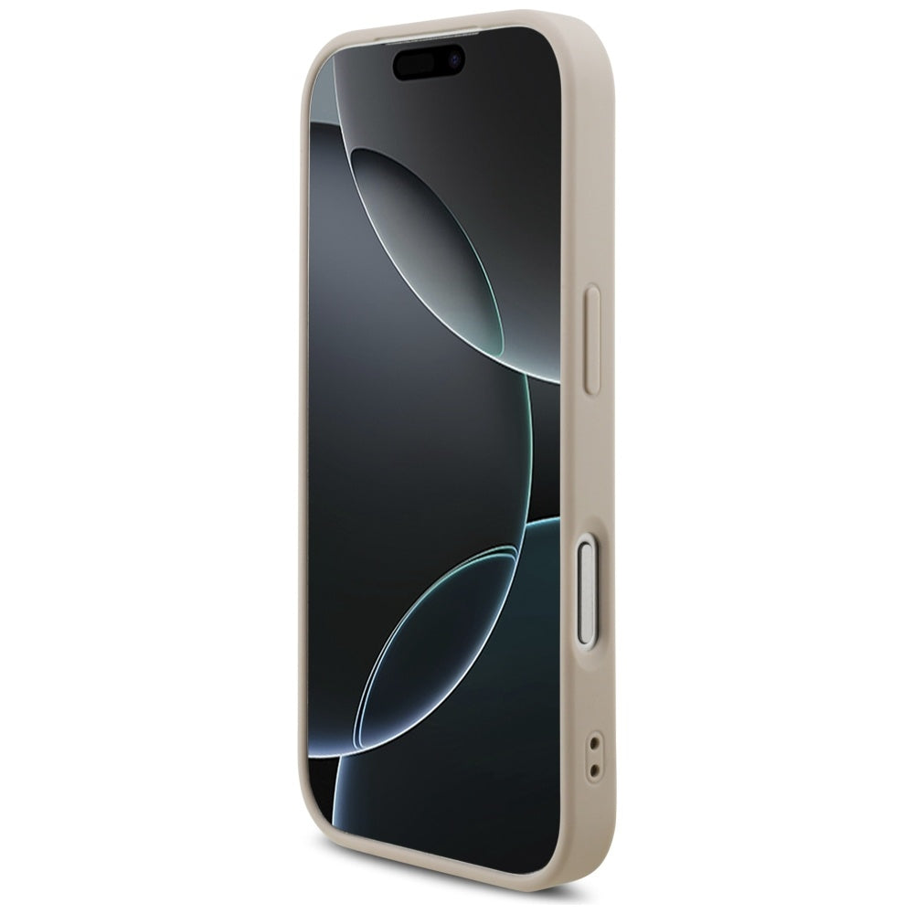 Pouzdro pro Apple iPhone 17 Pro, Guess, 4G Classic Logo with Strap, Růžové