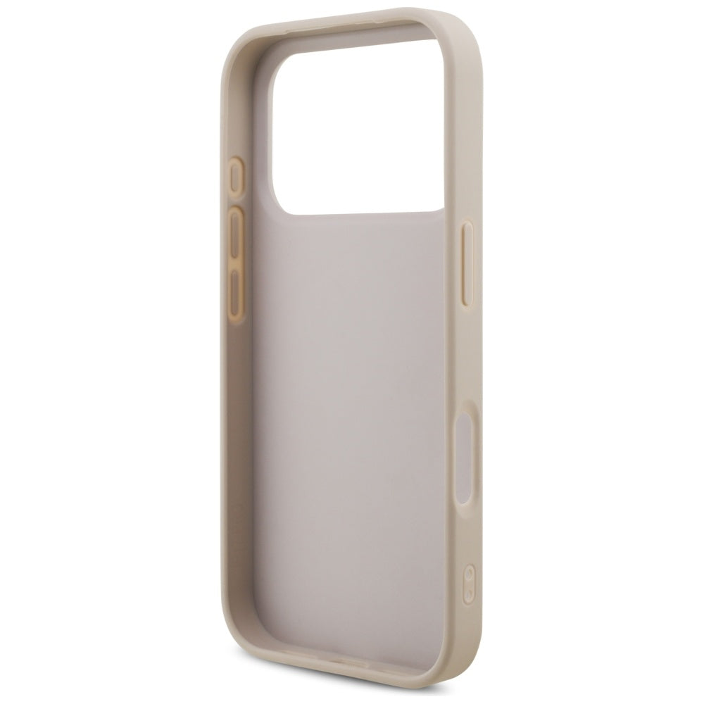 Pouzdro pro Apple iPhone 17 Pro, Guess, 4G Classic Logo with Strap, Růžové