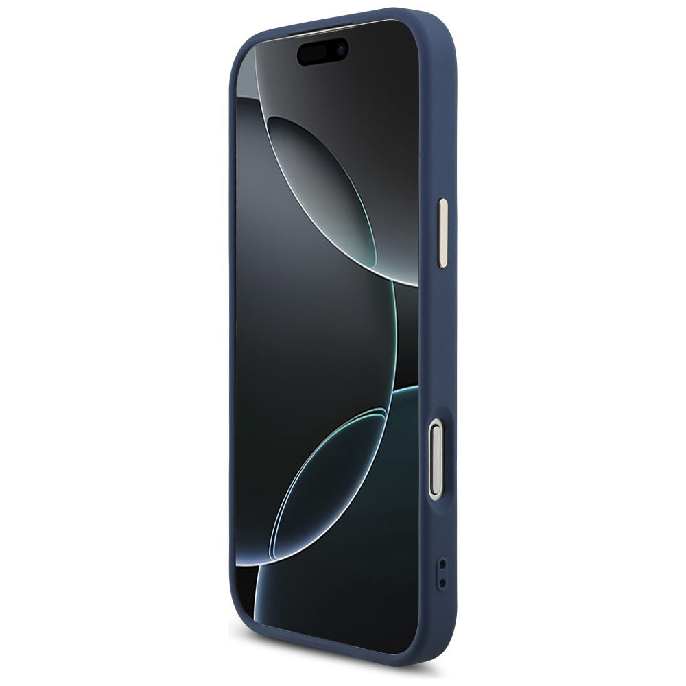 Pouzdro pro Apple iPhone 17 Pro, Guess, Big 4G Logo Classic, Zlatomodrá