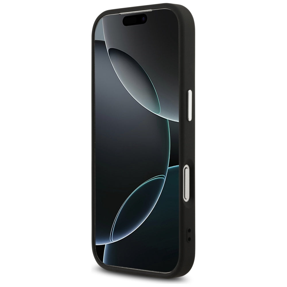 Pouzdro pro Apple iPhone 17 Pro, Guess, Big 4G Logo Classic, Černé Stříbrné
