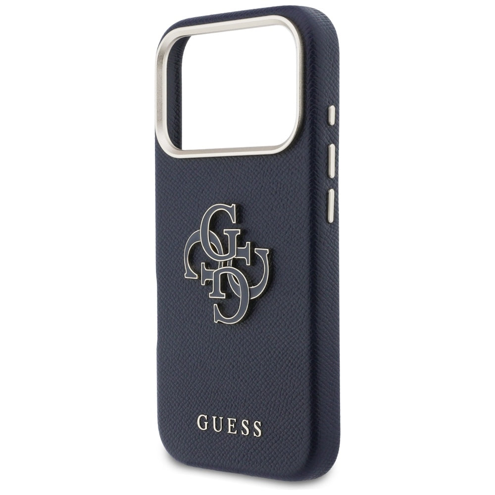 Pouzdro pro Apple iPhone 17 Pro, Guess, Resin Logo, Modrá