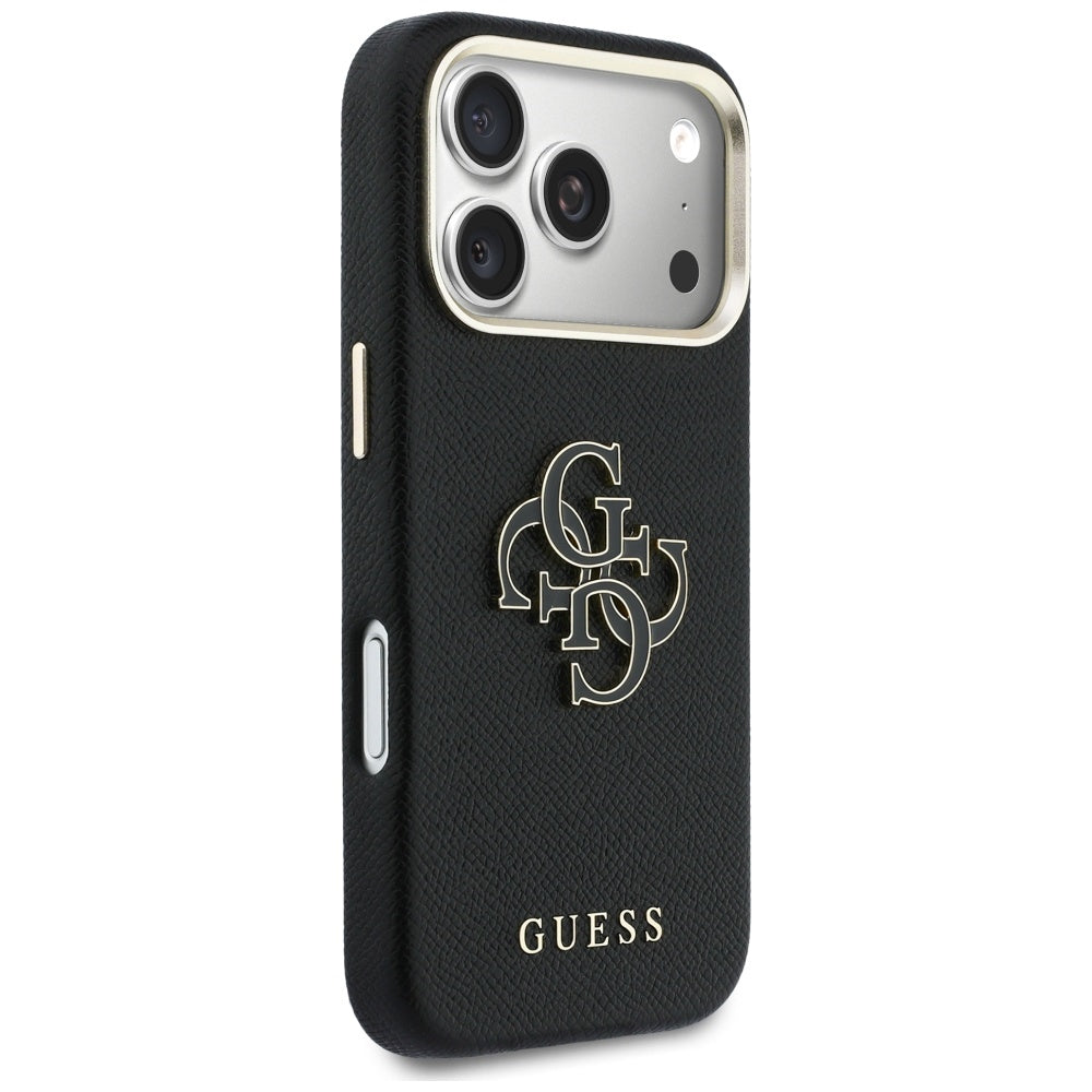 Pouzdro pro Apple iPhone 17 Pro, Guess, Resin Logo, Černá