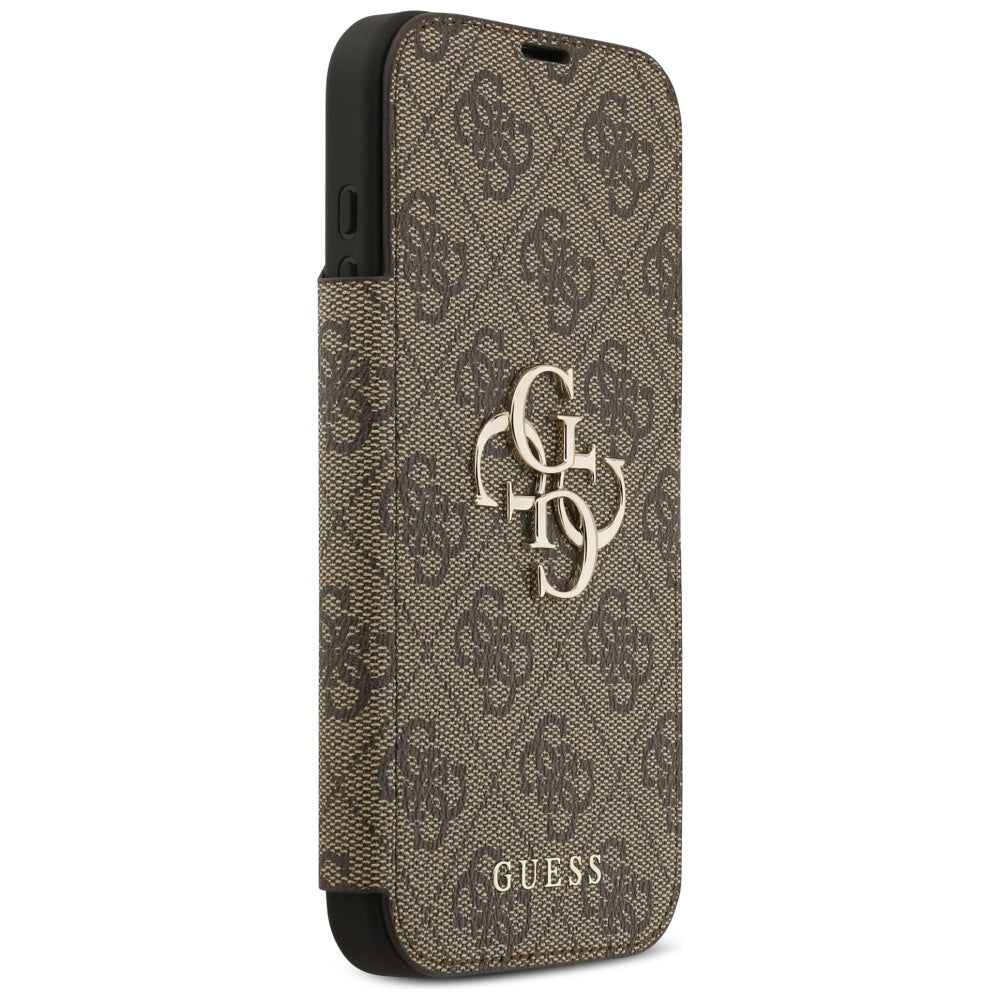 Pouzdro pro Apple iPhone 17 Pro Max, Guess, 4G Metal Logo, Hnědá