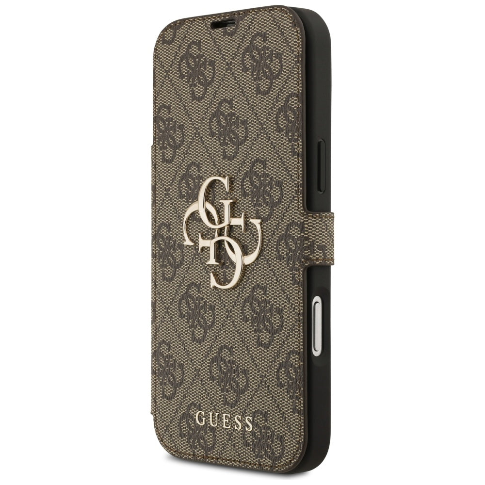 Pouzdro pro Apple iPhone 17 Pro Max, Guess, 4G Metal Logo, Hnědá