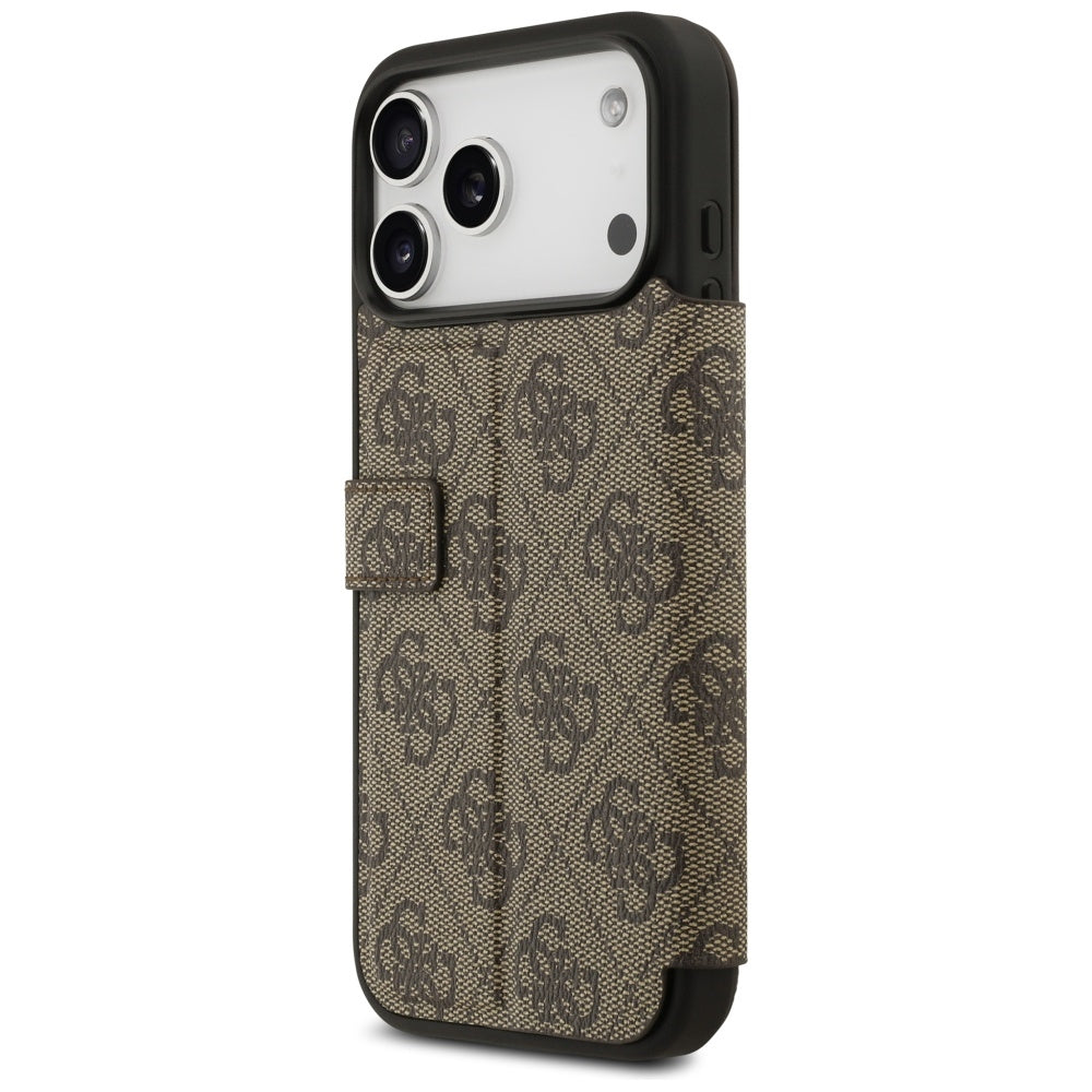 Pouzdro pro Apple iPhone 17 Pro Max, Guess, 4G Metal Logo, Hnědá